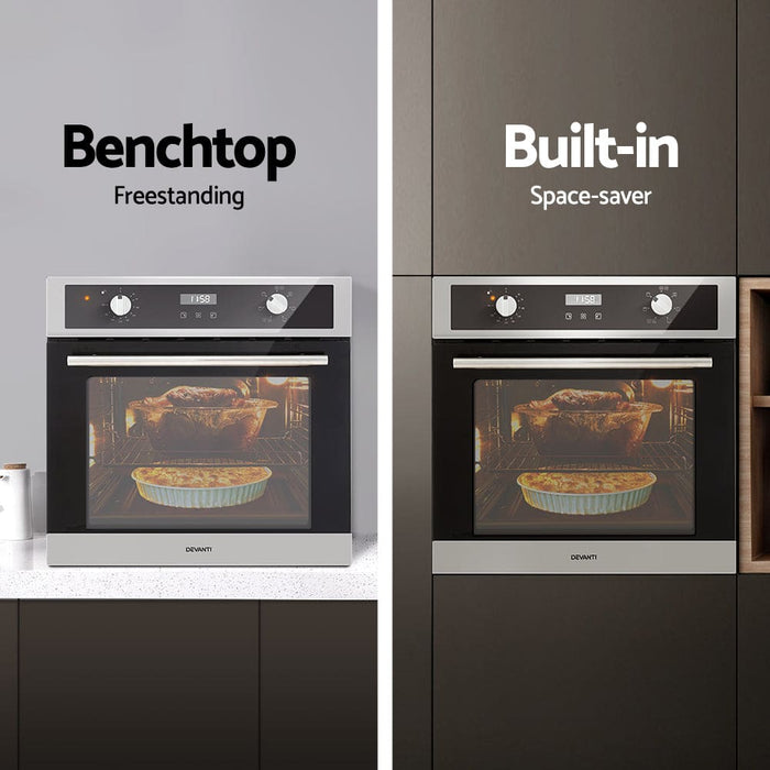 Electric Built In Wall Oven 80l Convection Grill Ovens