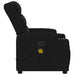 Electric Massage Recliner Chair Black Fabric Txblnab