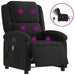 Electric Massage Recliner Chair Black Fabric Txbpaxl