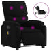 Electric Massage Recliner Chair Black Fabric Txbplka