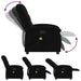 Electric Massage Recliner Chair Black Fabric Txbptka