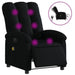 Electric Massage Recliner Chair Black Fabric Txbptka
