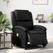 Electric Massage Recliner Chair Black Faux Leather Txbpapt