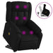 Electric Massage Recliner Chair Black Faux Leather Txbpill