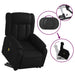 Electric Massage Recliner Chair Black Faux Leather Txbpill