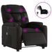 Electric Massage Recliner Chair Black Faux Leather Txbplak