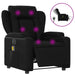 Electric Massage Recliner Chair Black Faux Leather Txbppkk