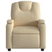Electric Massage Recliner Chair Cream Fabric Txbppxt