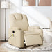 Electric Massage Recliner Chair Cream Fabric Txbppxt