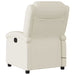 Electric Massage Recliner Chair Cream Faux Leather Txbpapa