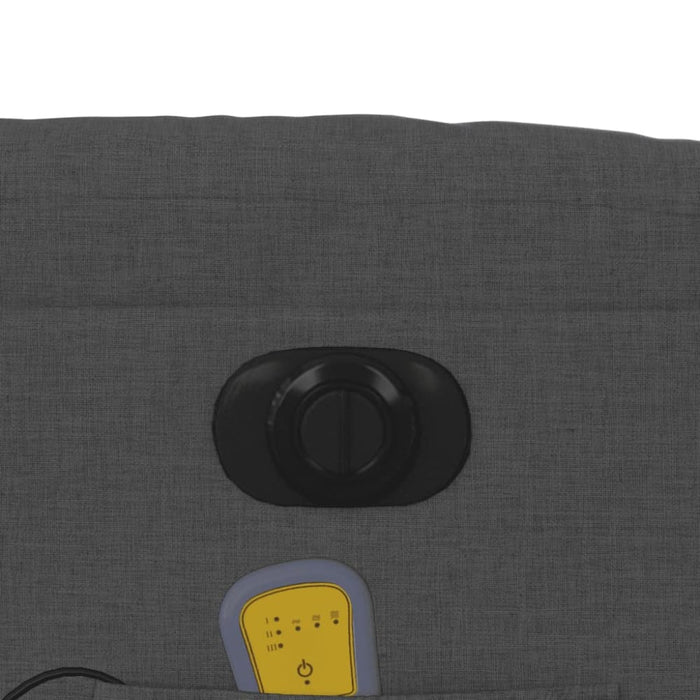 Electric Massage Recliner Chair Dark Grey Fabric Txblnpp