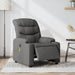 Electric Massage Recliner Chair Dark Grey Fabric Txblnpp