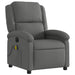 Electric Massage Recliner Chair Dark Grey Fabric Txbpaxp