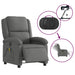 Electric Massage Recliner Chair Dark Grey Fabric Txbpaxp