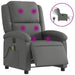 Electric Massage Recliner Chair Dark Grey Fabric Txbpaxp