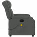 Electric Massage Recliner Chair Dark Grey Fabric Txbpinp