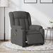 Electric Massage Recliner Chair Dark Grey Fabric Txbpinp