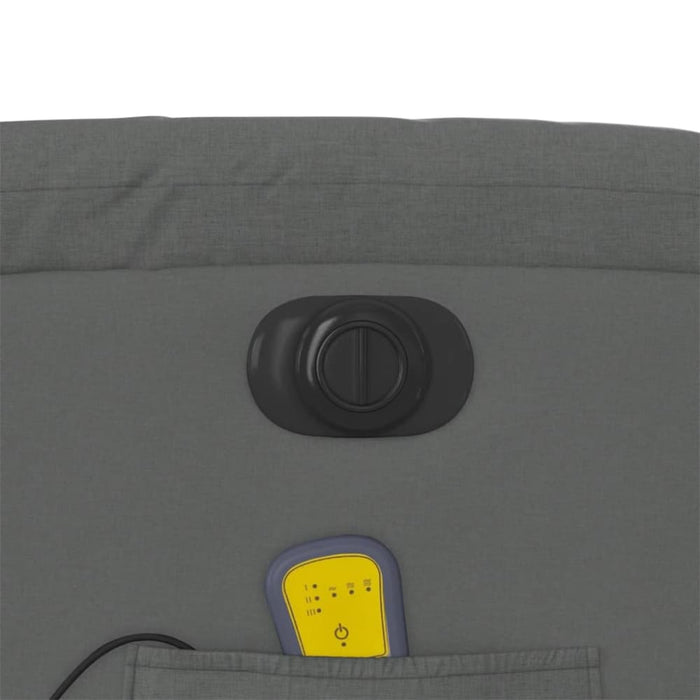 Electric Massage Recliner Chair Dark Grey Fabric Txbpinp