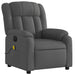 Electric Massage Recliner Chair Dark Grey Fabric Txbpinp