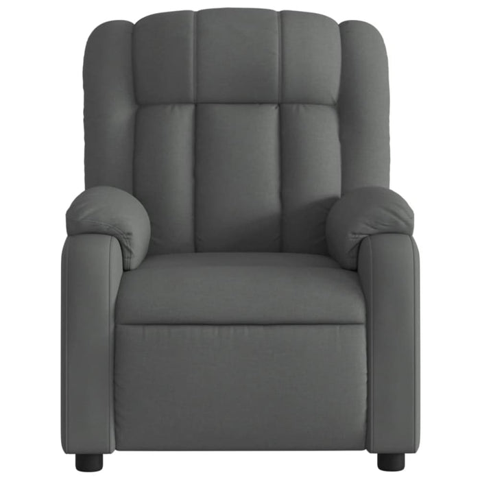 Electric Massage Recliner Chair Dark Grey Fabric Txbpinp