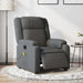Electric Massage Recliner Chair Dark Grey Fabric Txbpipl