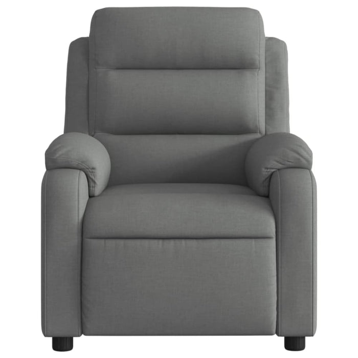 Electric Massage Recliner Chair Dark Grey Fabric Txbpitb