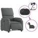 Electric Massage Recliner Chair Dark Grey Fabric Txbplkt