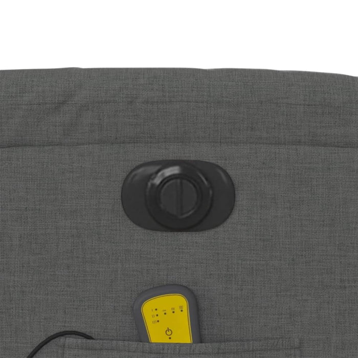 Electric Massage Recliner Chair Dark Grey Fabric Txbplkt