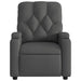 Electric Massage Recliner Chair Dark Grey Fabric Txbplln