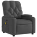 Electric Massage Recliner Chair Dark Grey Fabric Txbplln