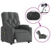 Electric Massage Recliner Chair Dark Grey Fabric Txbplln