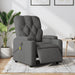 Electric Massage Recliner Chair Dark Grey Fabric Txbplln