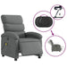 Electric Massage Recliner Chair Dark Grey Fabric Txbptln