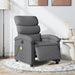 Electric Massage Recliner Chair Dark Grey Fabric Txbptln