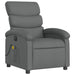 Electric Massage Recliner Chair Dark Grey Fabric Txbptln