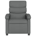 Electric Massage Recliner Chair Dark Grey Fabric Txbptln
