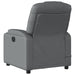 Electric Massage Recliner Chair Grey Faux Leather Txbpppo