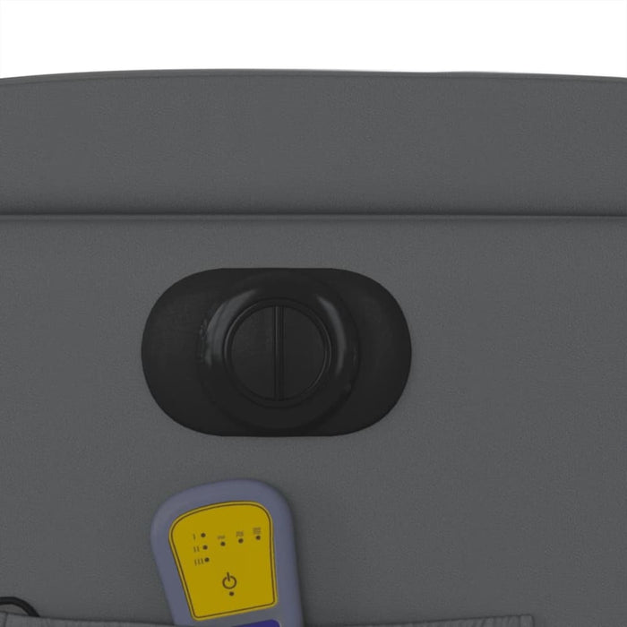 Electric Massage Recliner Chair Grey Faux Leather Txbpppo