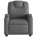 Electric Massage Recliner Chair Grey Faux Leather Txbpppo
