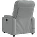 Electric Massage Recliner Chair Light Grey Fabric Txbplli