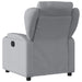 Electric Massage Recliner Chair Light Grey Fabric Txbppil