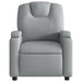 Electric Massage Recliner Chair Light Grey Fabric Txbppxb