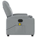 Electric Massage Recliner Chair Light Grey Fabric Txbppxb