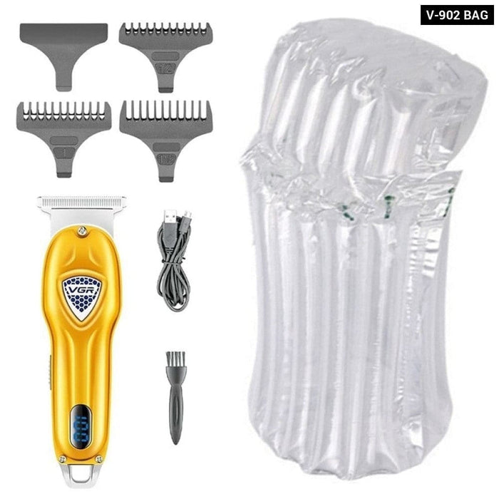 Electric Metal Cordless Rechargeable Hair Beard Trimmer