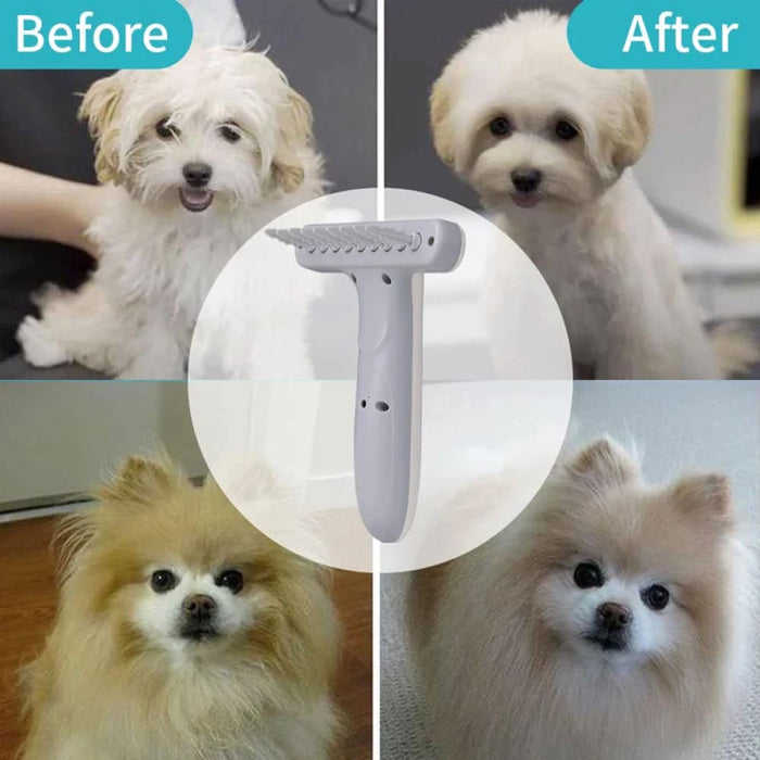 Electric Pet Hair Brush Detangles Knots Tangles Usb Charging