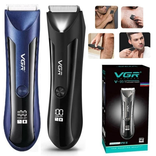 Electric Rechargeable Waterproof Groin Body Pubic Beard