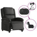 Electric Recliner Chair Black Real Leather Txbpaia