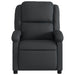 Electric Recliner Chair Black Real Leather Txbpaia