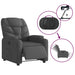 Electric Recliner Chair Dark Grey Fabric Txbploi