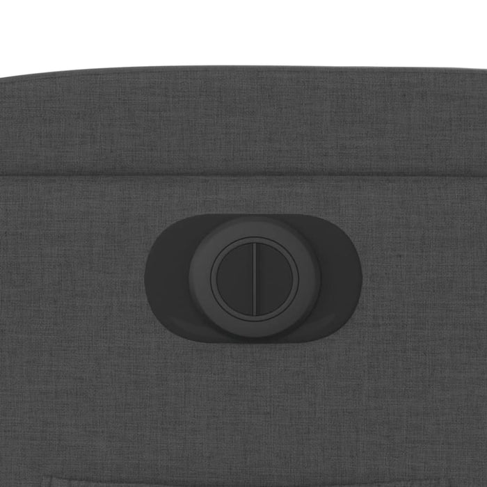 Electric Recliner Chair Dark Grey Fabric Txbploi